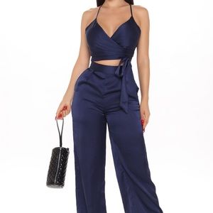Satin pant set